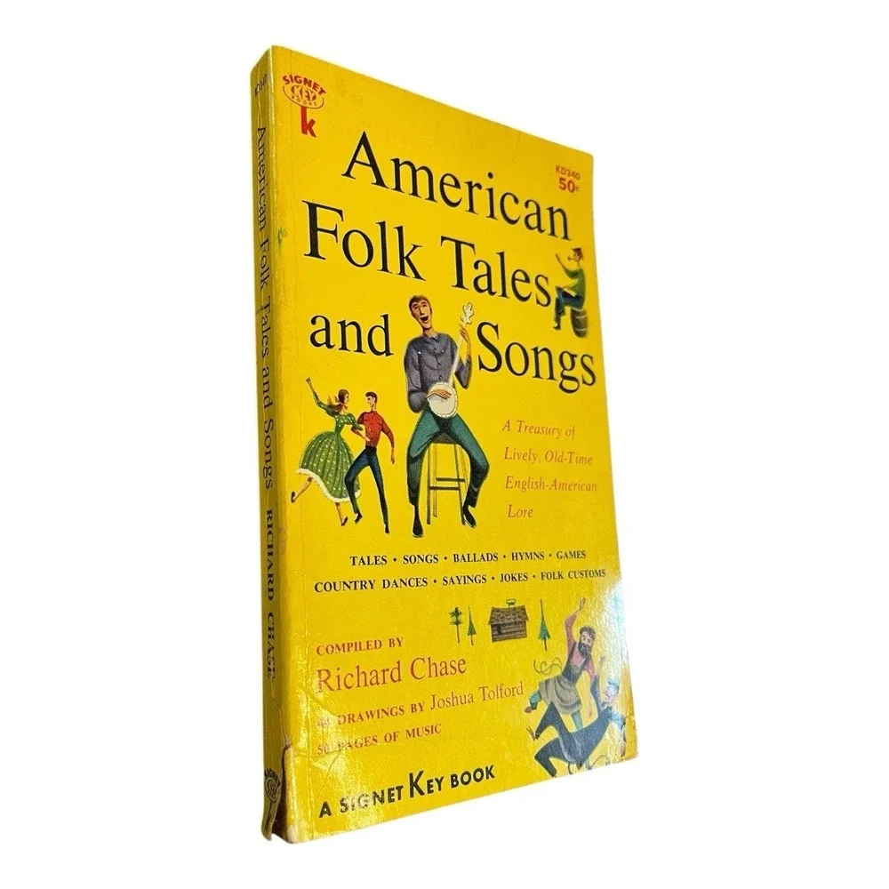 American Folk Tales & Songs compiled by Richard Chase Signet Key Book Paperback